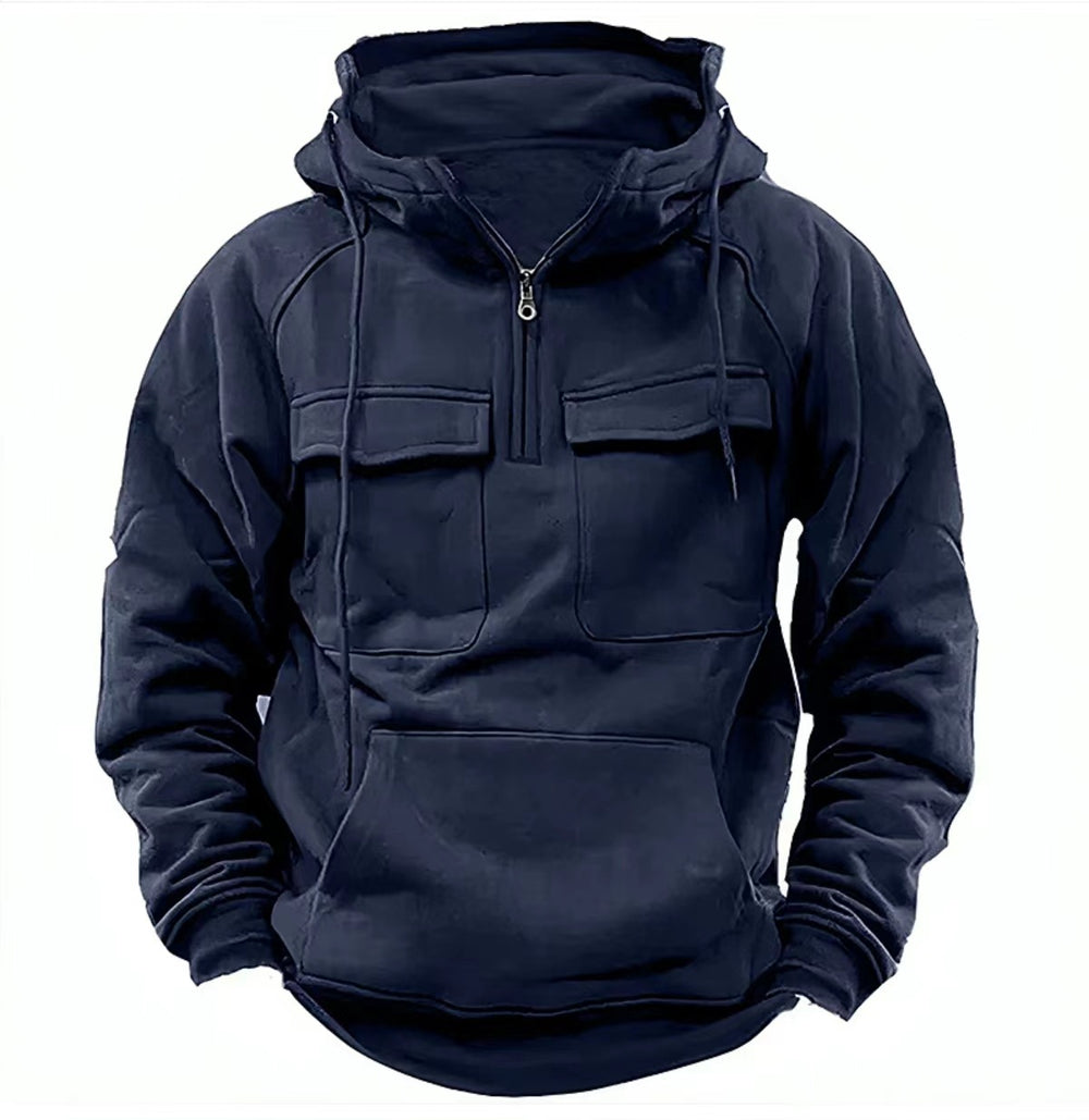 Men's Zip-up Hoodies Sweatshirt With Drawstring And Pocket Design Fashion Casual Sports Sweatshirt