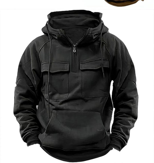 Men's Zip-up Hoodies Sweatshirt With Drawstring And Pocket Design Fashion Casual Sports Sweatshirt