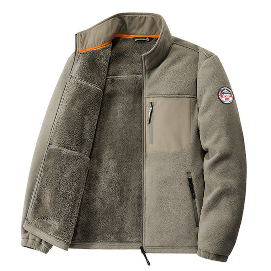 Men's Outdoor Fleece Cardigan Casual Jacket