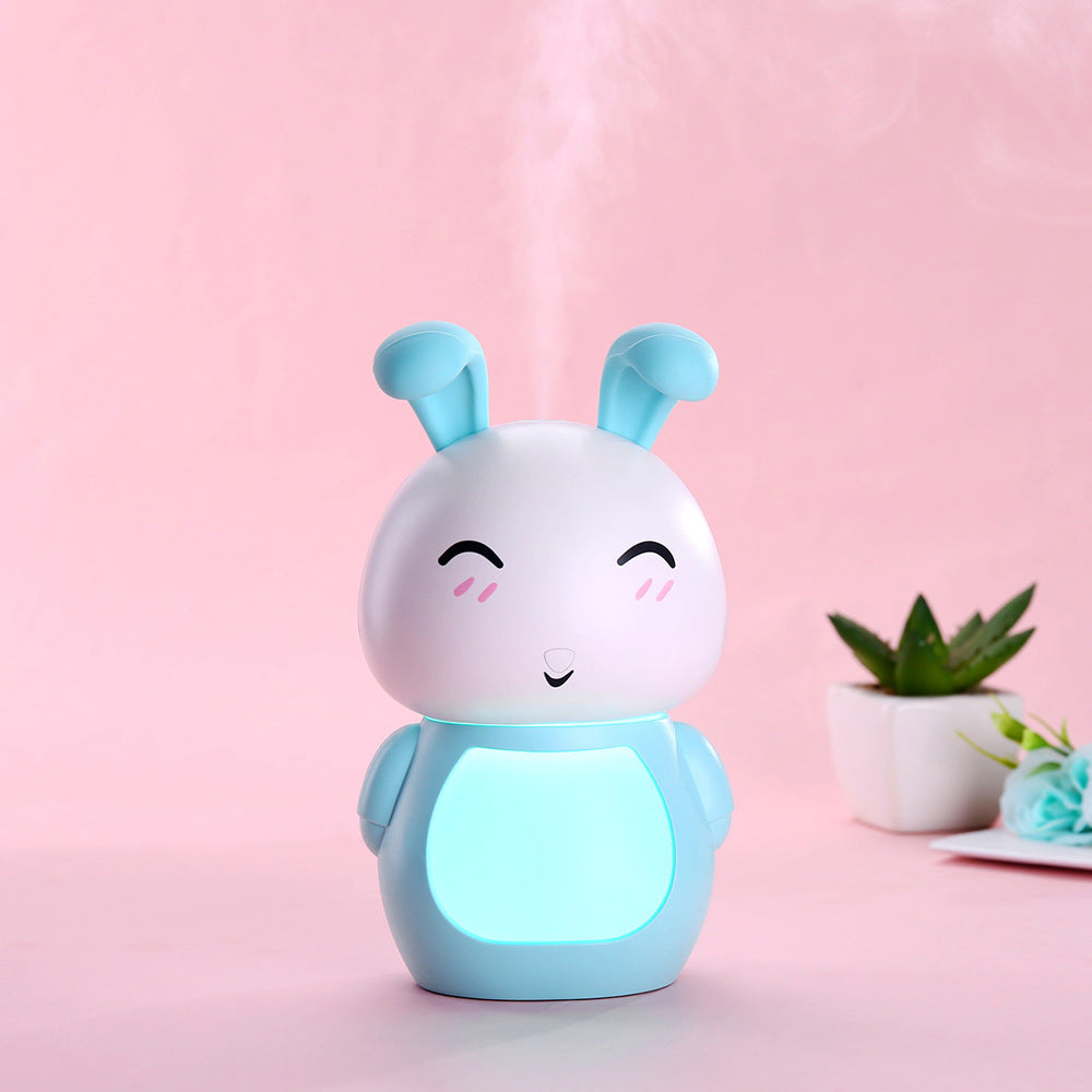 Cartoon Gift Humidifier Portable Cute Rabbit Three-in-one Humidifier Mini Silent Bedroom Bedside Humidifier