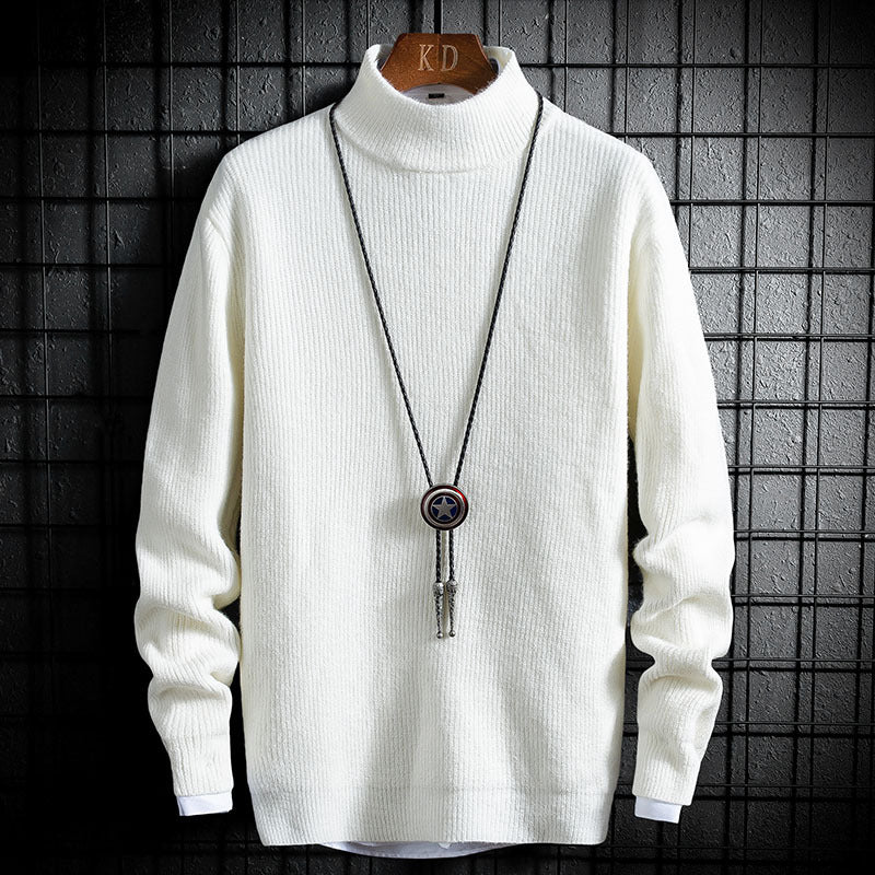 Winter Thickening Casual Long-sleeved Youth Loose Winter Half Turtleneck Sweater