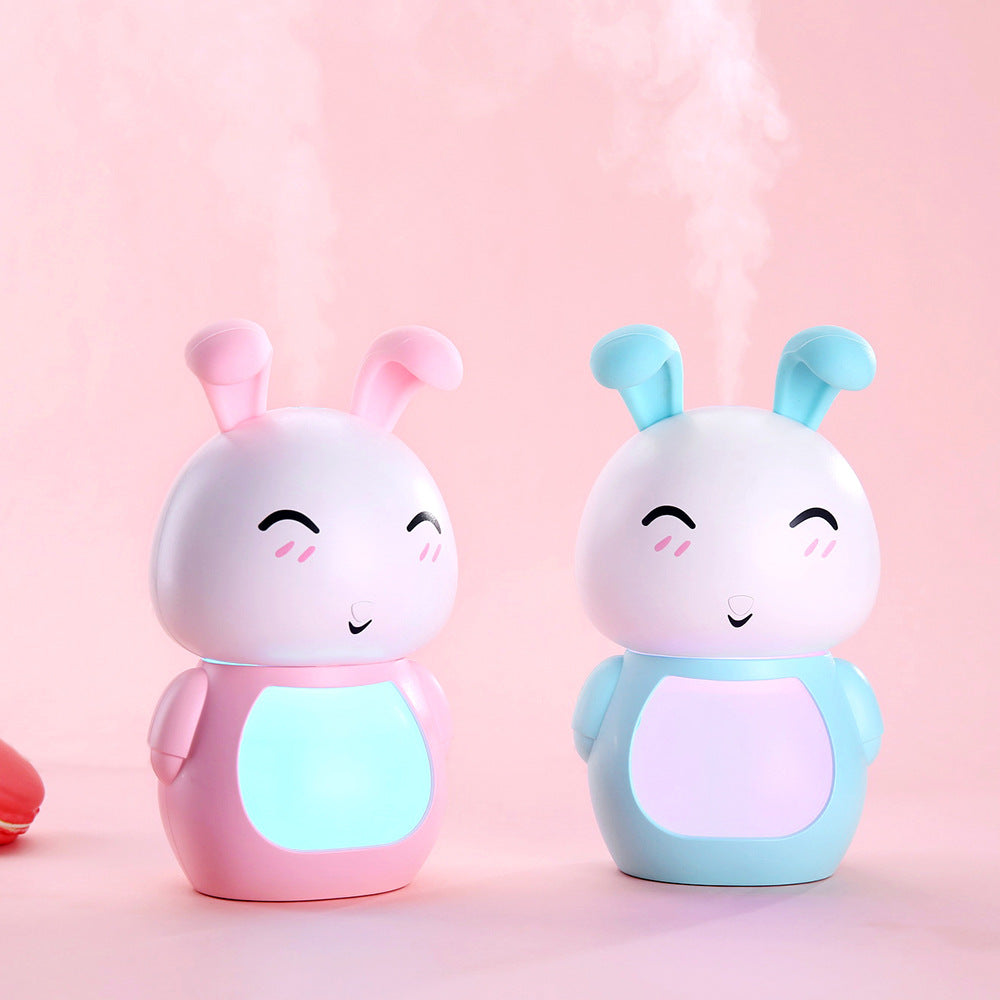 Cartoon Gift Humidifier Portable Cute Rabbit Three-in-one Humidifier Mini Silent Bedroom Bedside Humidifier