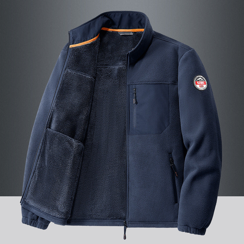 Men's Outdoor Fleece Cardigan Casual Jacket