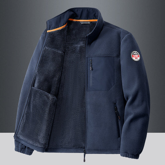 Men's Outdoor Fleece Cardigan Casual Jacket