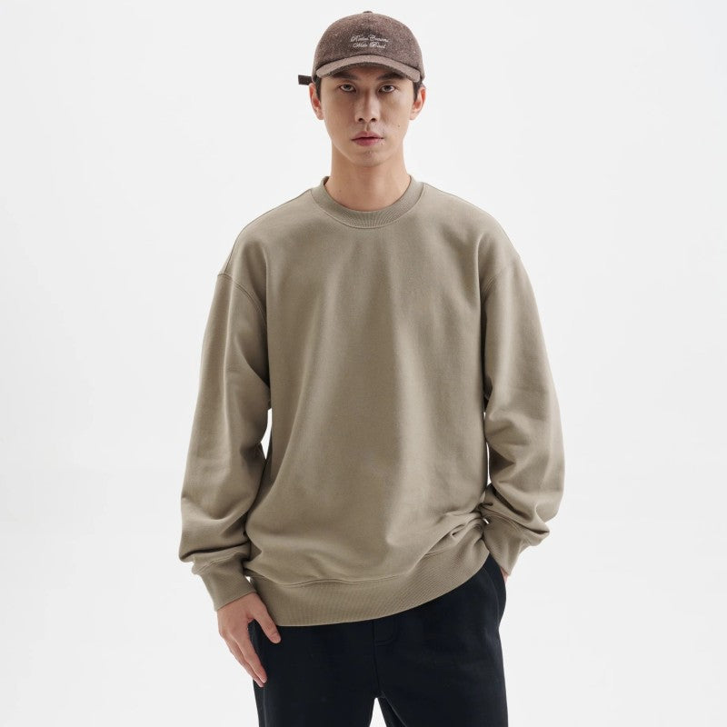 Men's Solid Color Fleece-lined Jacket With A Hoodie Inside