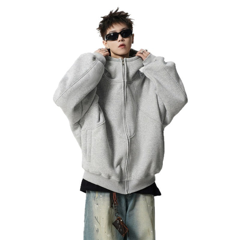 Fashion Brand Design Stitching High Street Ruoshuai Couple Sweater