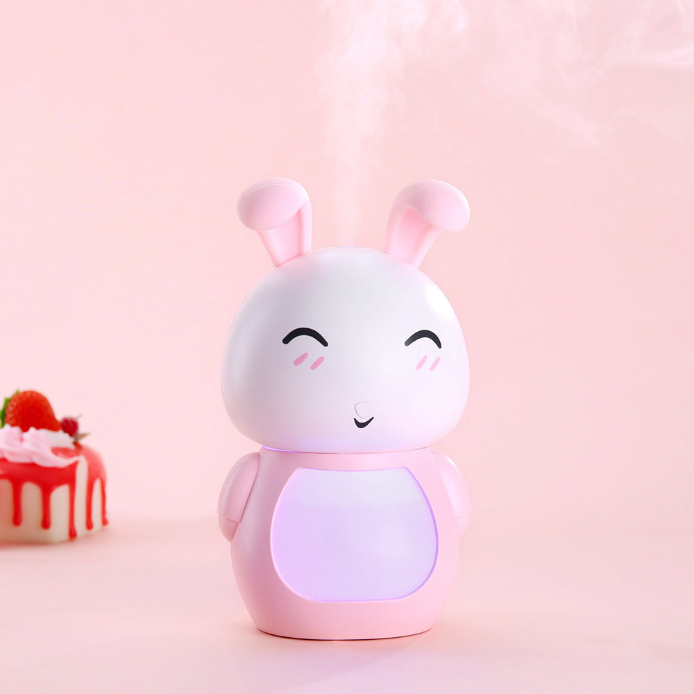 Cartoon Gift Humidifier Portable Cute Rabbit Three-in-one Humidifier Mini Silent Bedroom Bedside Humidifier