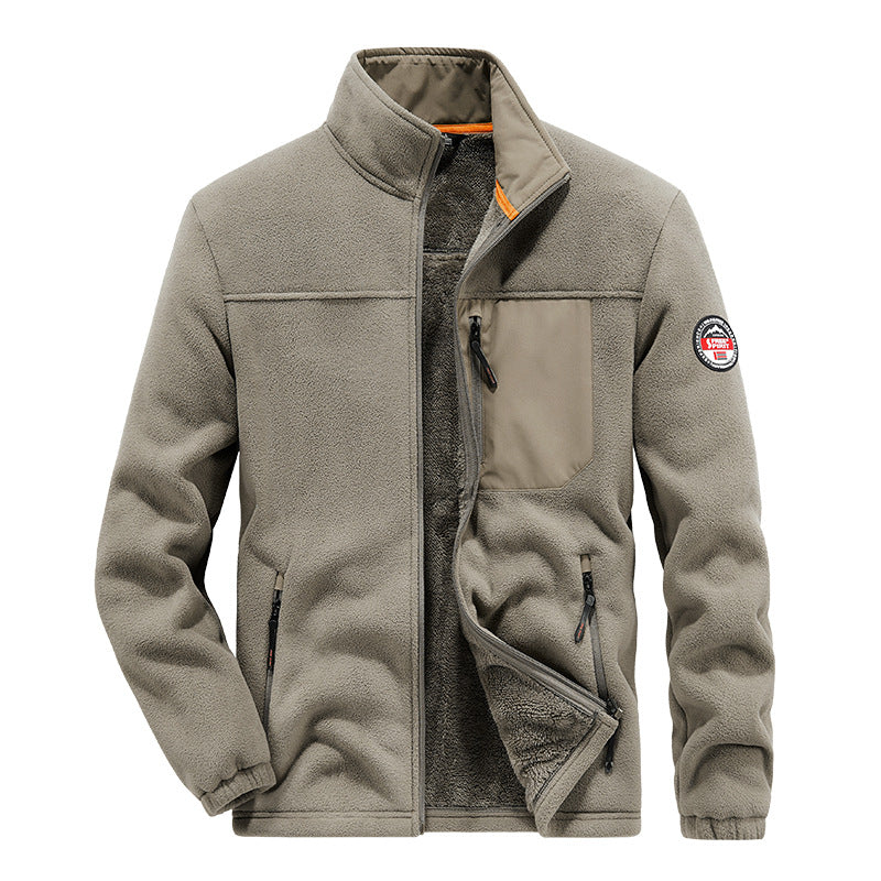 Men's Outdoor Fleece Cardigan Casual Jacket