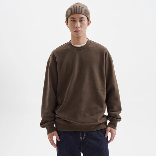 Men's Solid Color Fleece-lined Jacket With A Hoodie Inside